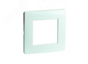 Рамка 1-м 2мод. Brava бел. RAL9016 75010W