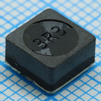 SRR6038-3R3Y - Катушка индуктивности силовая проволочная экранированная 3.3мкГн ±30% 10кГц 9.8Q-Фактор феррит 3.5A 20мОм по постоянному току лента на катушке