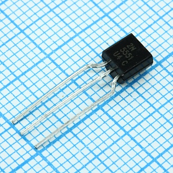 2N5551 - Биполярный транзистор NPN 160В/ 0.6A/0.625 Вт. Кус=60...250 f=300МГц