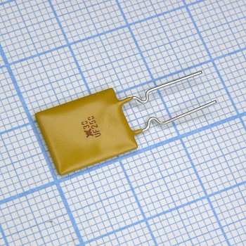 RUEF250 - Самовосстанавливающийся предохранитель PTC 2.5A(hold) 5A(trip) 30V 100A 1.2W 10.3s 0.02Ohm Radial 11.4 X 3 X 18.3mm Bag