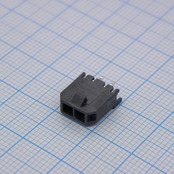 436500215 - Разъем типа провод-плата, 3 мм, 2 контакт(-ов), Штыревой Разъем, Серия Micro-Fit 3.0