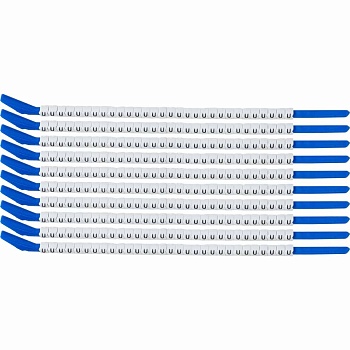 brd133230 - SCN-13-U клипсы белые, 300шт/упак, для провода 3,4-3,8мм диаметра, легенда U