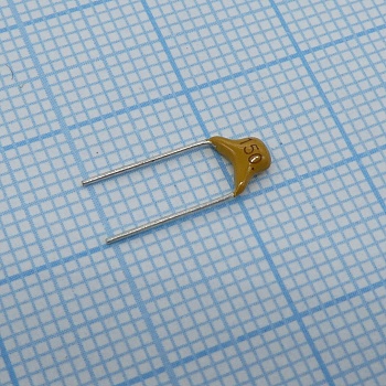 TS170R1H150JSBNB0R - Конденсатор керамический многослойный 15пФ 50В NPO ±5% радиальный 5.08мм 125°C россыпь