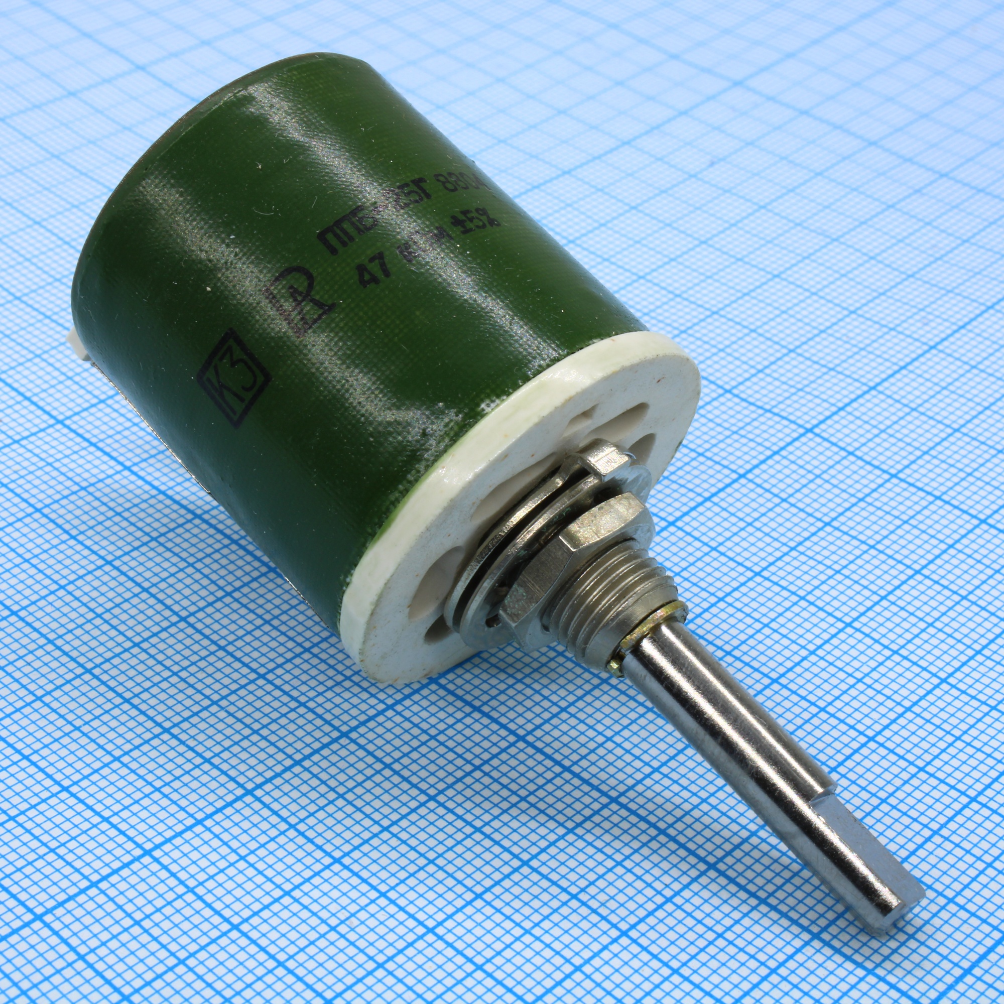 ППБ-25Г  47К ±5% - Резистор переменный проволочный 47кОм ±5% 25Вт