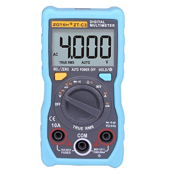 ZT-C3 - Мультиметр цифровой с автоматическим выбором пределов измерений, True-RMS