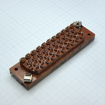 РП10-42 З розетка - Соединитель  низкочастотный, прямоугольный, внутреннего монтажа