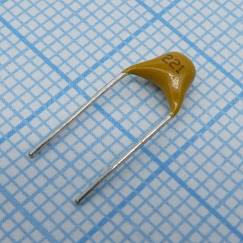 TS170R1H221J8BNB0R - Конденсатор керамический многослойный 220пФ 50В NPO ±5% радиальный 5.08мм 125°C россыпь