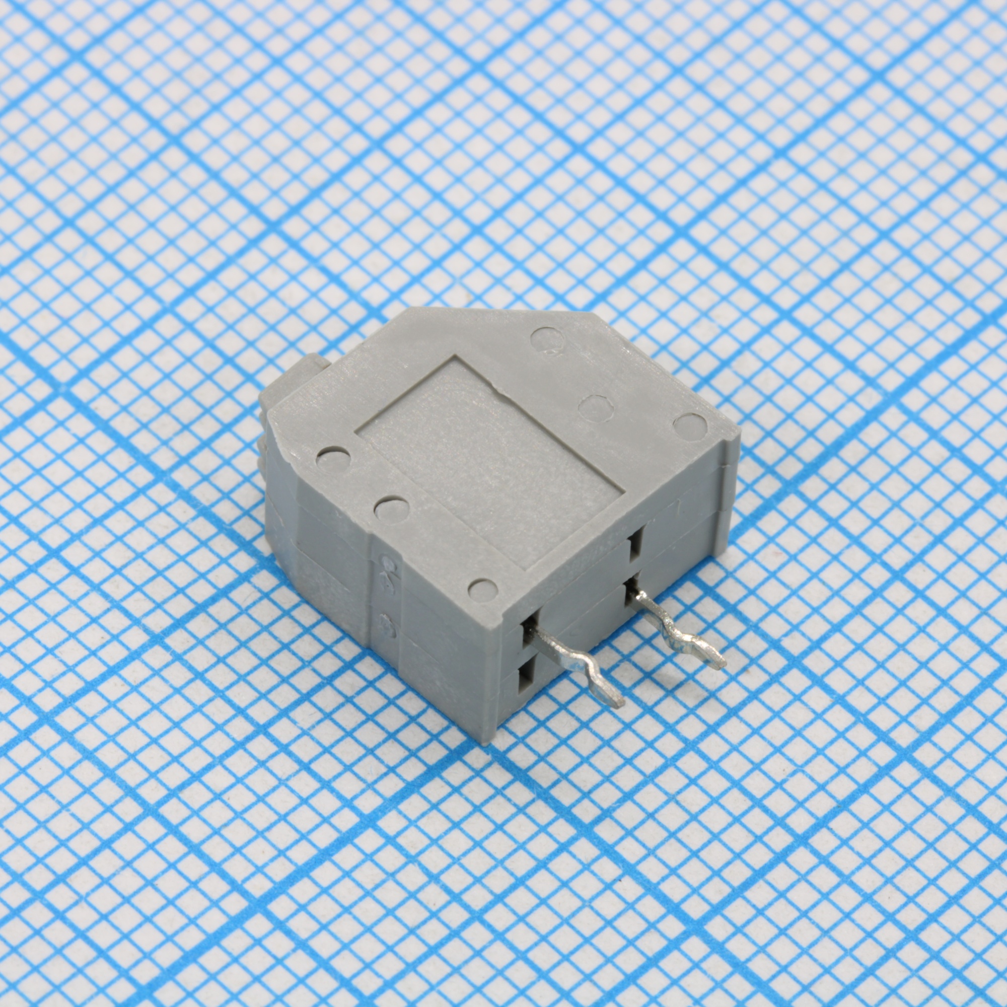 GT250-2.5-02P-11-00 - Нажимной безвинтовой клеммный блок 2 контакта. Зажим типа торцевой контакт. Серия GT250-2.5