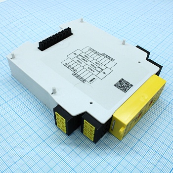Реле безопасности SA-IN-S1-K-C DC 24V (A - Модуль ввода samos - кодирование 1, программирование переключателем, 2x4 входа, 2x10 функций входа, вставные клеммы