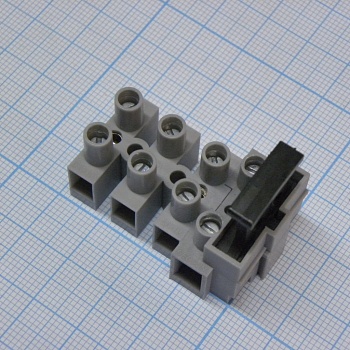 DG801-04P-11-00A(H) - Электромонтажный клеммник с предохранителем на 4 контакта.