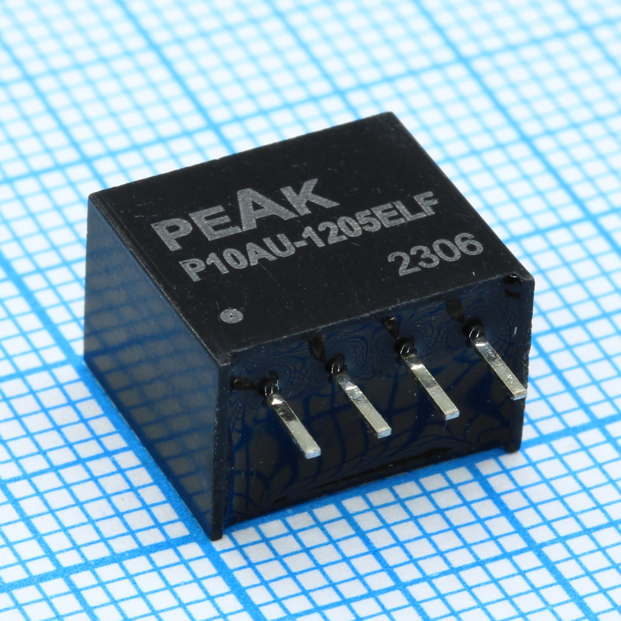 P10AU-1205ELF - Преобразователь DC/DC на печатную плату 2Вт, вход 12В, выход 5В/400мА, изоляция 1000В постоянного тока КПД 78% -40°С…+85°С