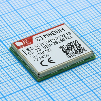 SIM800H S2-1065N-Z143Q - Четырехдиапазонный модуль GSM/GPRS 850МГЦ, 900МГц, 1800МГц и 1900МГц с поддержкой кодирования CS-1, CS-2, CS-4 и CS-4