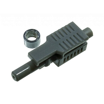 HFBR-4503Z - Разъем VL одинарный с защелкой серый + обжимное кольцо