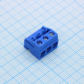 GT332K-5.0-03P-12-00 - Винтовой клеммный блок 3 контакта шаг 5.0мм