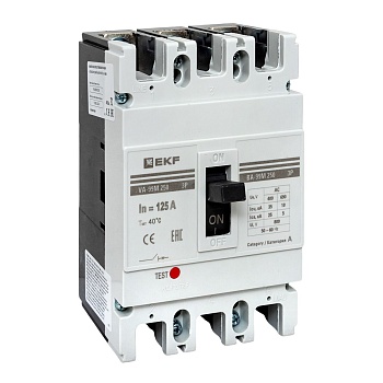 Выключатель автоматический 3п 250/125А 35кА ВА-99М PROxima mccb99-250-125m