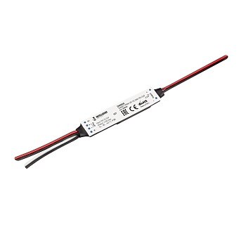 INTELLIGENT ARLIGHT Диммер SMART-PWM-101-72-DIM-PD-SUF (12-24V, 1x3A, SS, 2.4G) 038181 - Миниатюрный диммер для монохромной светодиодной ленты (ШИМ). Питание/рабочее напряжение 12-24VDC, максимальный ток 3A на канал, 1 канал, максимальная мощность 36-72W,