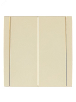 FORTE&PIANO Выключатель 2-клавишный 10А FP405 ваниль IEK FP-V20-0-10-1-K10