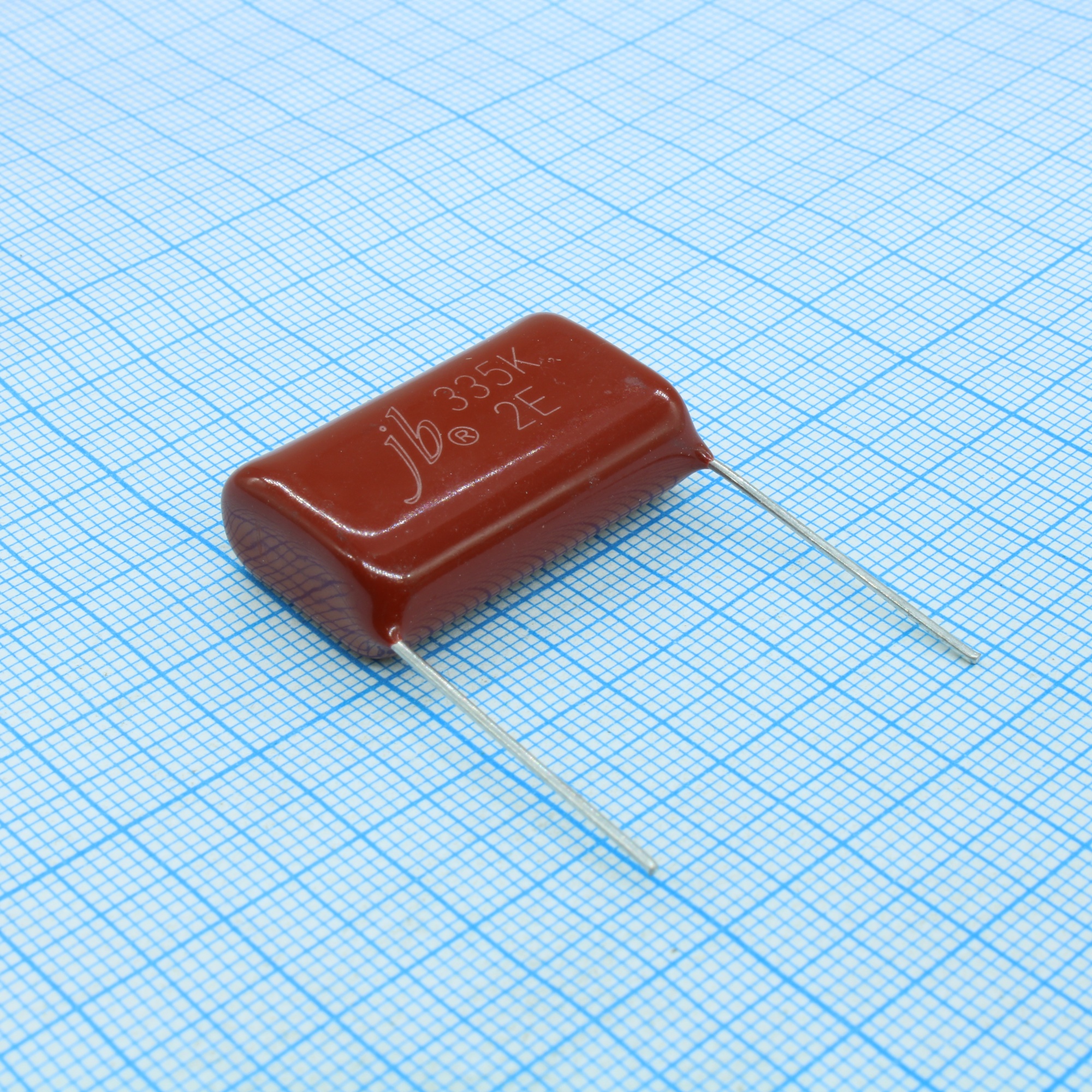 JFB02E335K275000B - Конденсатор металлоплёночный полиэтилентерефталатный 3.3мкФ 250В ±10% (31х12х20.5мм) шаг выводов 27.5мм 85°С россыпь