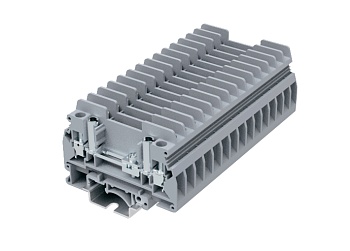 Измерительная клемма SUK6-T-JP-GY - Измерительная клемма, с тестовыми гнездами, тип фиксации провода: винтовой, номинальное сечение: 6 мм кв., 41A, 630V, ширина: 8,2 мм, цвет: серый, тип монтажа: DIN 35