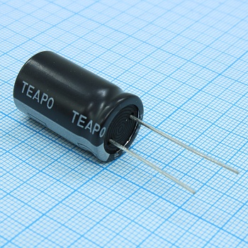 KSH336M400S1A5M25K - Конденсатор алюминиевый электролитический 33мкФ 400В ±20% (16х25мм) радиальный 7.5мм 205мА 2000часов 105°C россыпь