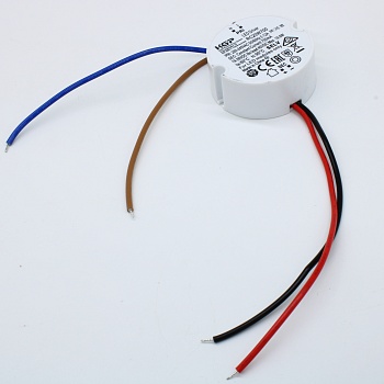 RC20W700 - AC-DC, 20Вт, токовый выход, вход 198…264В AC, выход 700мА/19…28В, ККМ, в кожухе Ф50х21мм, -20…+60°С