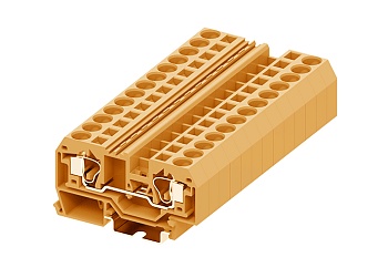 Проходная клемма 210922 - Проходная клемма, TA10, тип фиксации провода: пружинный, номинальное сечение: 10 мм кв., 57A, 800V, ширина: 10 мм, цвет: оранжевый, тип монтажа: DIN 35