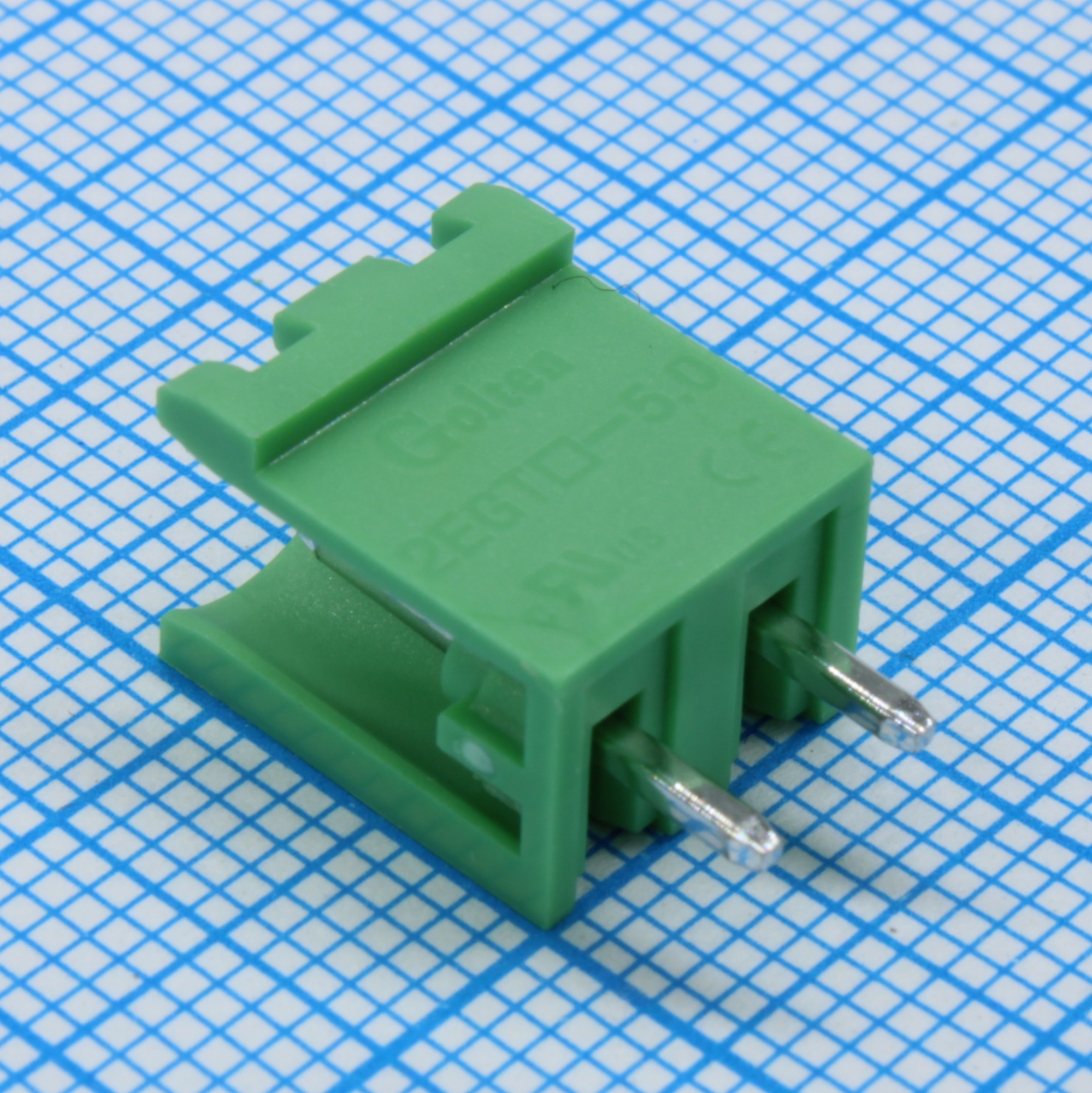 2EGTV-5.0-02P-14-100 - Разъемный клеммный блок на плату, 2 контакта. Серия 2EGTV-5.0