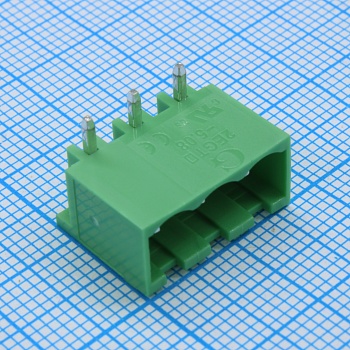2EGTRC-5.08-03P-14-00 - Разъемный клеммный блок на плату, 3 контакта. Серия 2EGTRC-5.08