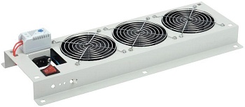 Панель вентиляторная с выключателем и термостатом 3 мод. сер. FM35-32M