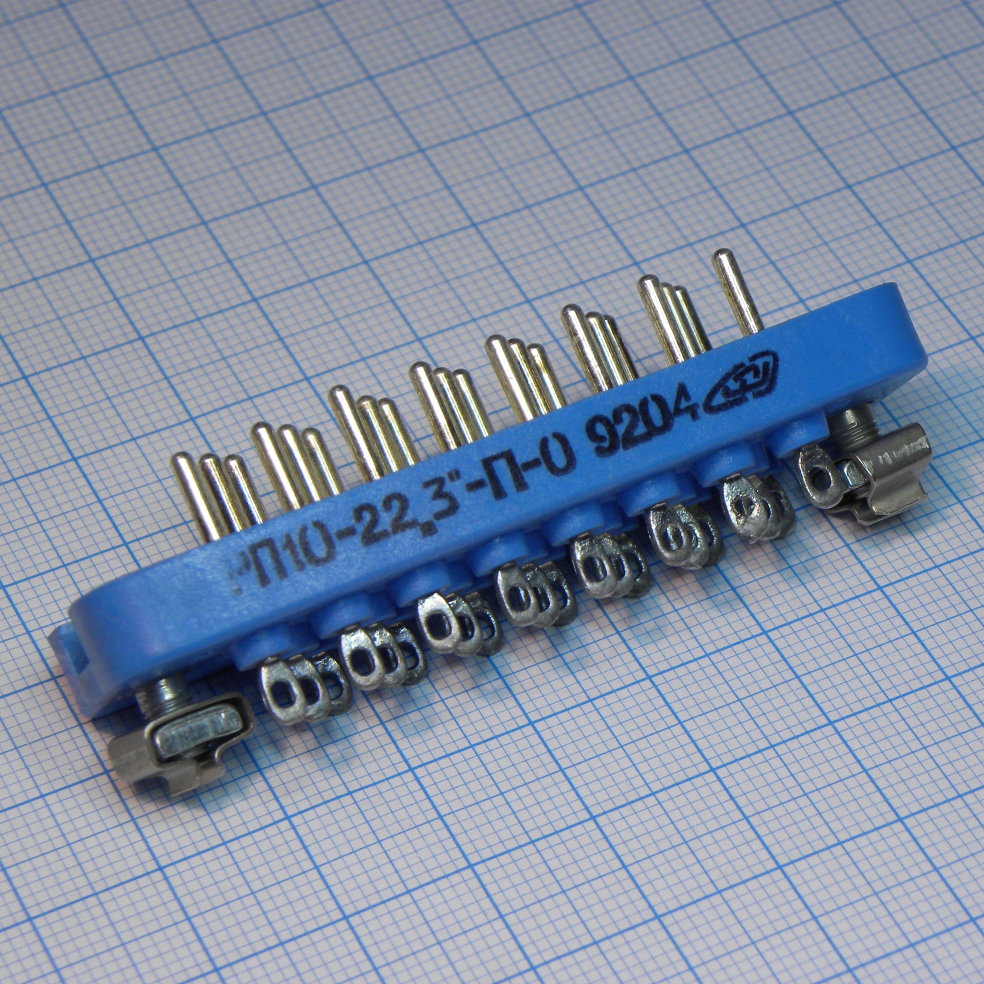 РП10-22 З-П-О вилка - Соединитель  низкочастотный, прямоугольный, внутреннего монтажа