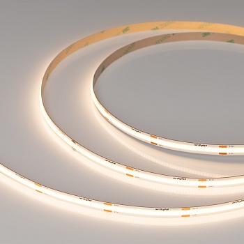 Лента COB-X480-8mm 24V Warm3000 (8 W/m, IP20, CSP, 5m) 039059 - Светодиодная лента COB-X480, открытая IP20. Светодиоды CSP, 480 шт/м (2400 шт на 5 м), белая плата, ширина 8 мм, скотч 3М. Цвет ТЕПЛЫЙ 3000K, цветопередача CRI>90, угол 180°. Питание 24 В, мо