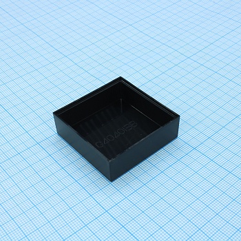 G404013B - Корпус негерметичный; материал: ABS (UL94-HB); размеры: 40x40x13 мм; цвет: черный