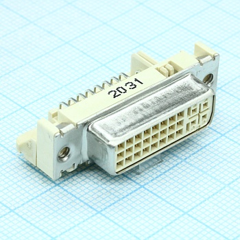 743201004 - Разъем DVI-I цифровой/аналоговый 90°