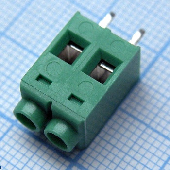 DG632-5.0-02P-14-00A(H) - Винтовой клеммный блок c рельефной обоймой, 2 контакта. Серия DG632-5.0