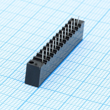 DS1020-12ST1D - FPC разъем для шлейфа на плату прямой 12pin, шаг 2.54мм