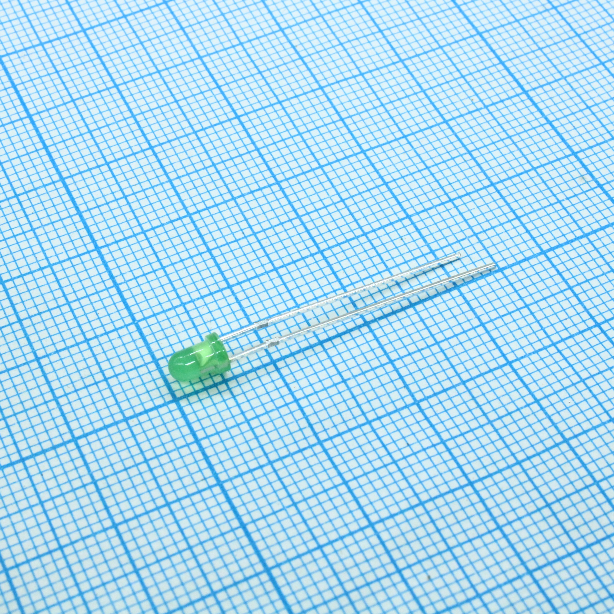 GNL-3014GD - Светодиод 3мм/зеленый/565нм/2.5-15мкд/60°