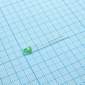 GNL-3014GD - Светодиод 3мм/зеленый/565нм/2.5-15мкд/60°