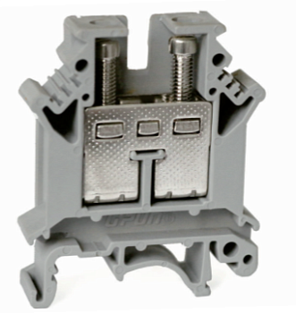 Проходная клемма UKJ-16EE - Проходная клемма, серия EE, тип фиксации провода: винтовой, номинальное сечение: 16 мм кв., 76A, 800V, ширина: 12,2 мм, цвет: серый, стандарт GB/T14048.1, тип монтажа: DIN 35