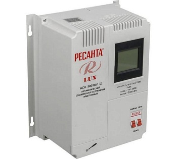 Стабилизатор напряжения АСН-5000 Н/1-Ц Lux 1ф 5кВт настен. IP20 63/6/16
