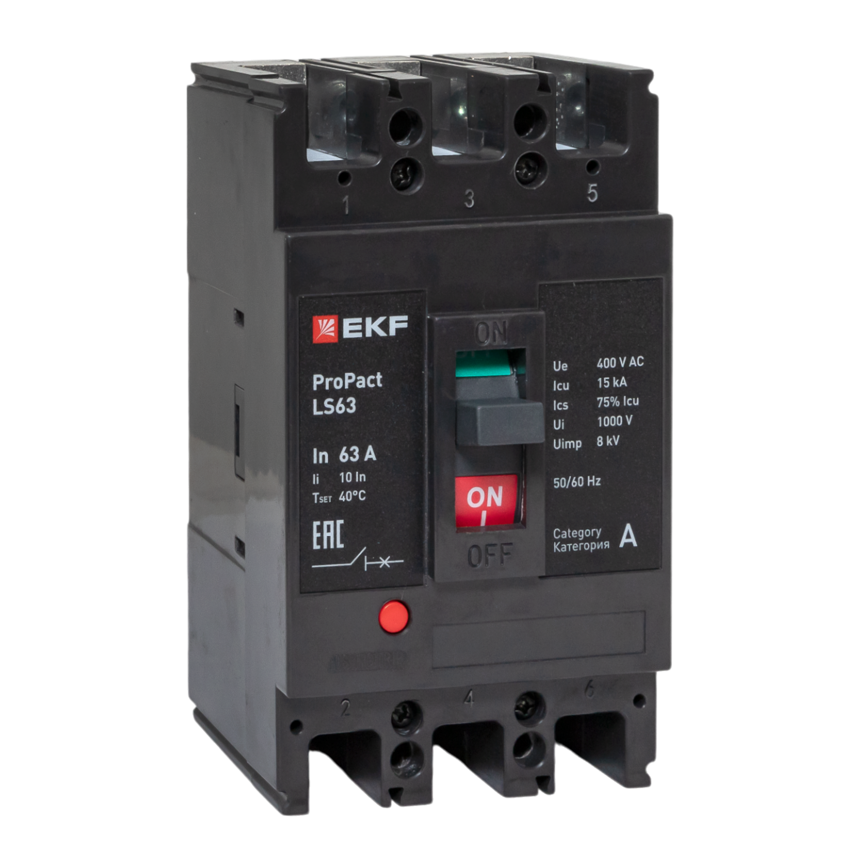 Автоматический выключатель LS63 15кА 3P 63А ProPact EKF