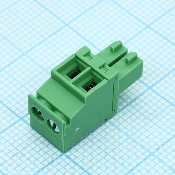 15EDGKA-3.5-02P-14-100A(H) - Разъемный клеммный блок. Серия 15EDGKА-3.5, 2 контакта