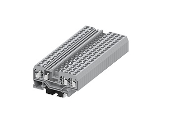 Проходная клемма 225951 - Проходная клемма, TA2.5, 3 точки подключения, тип фиксации провода: пружинный, номинальное сечение: 2,5 мм кв., 24A, 800V, ширина: 5 мм, цвет: серый, тип монтажа: DIN 35