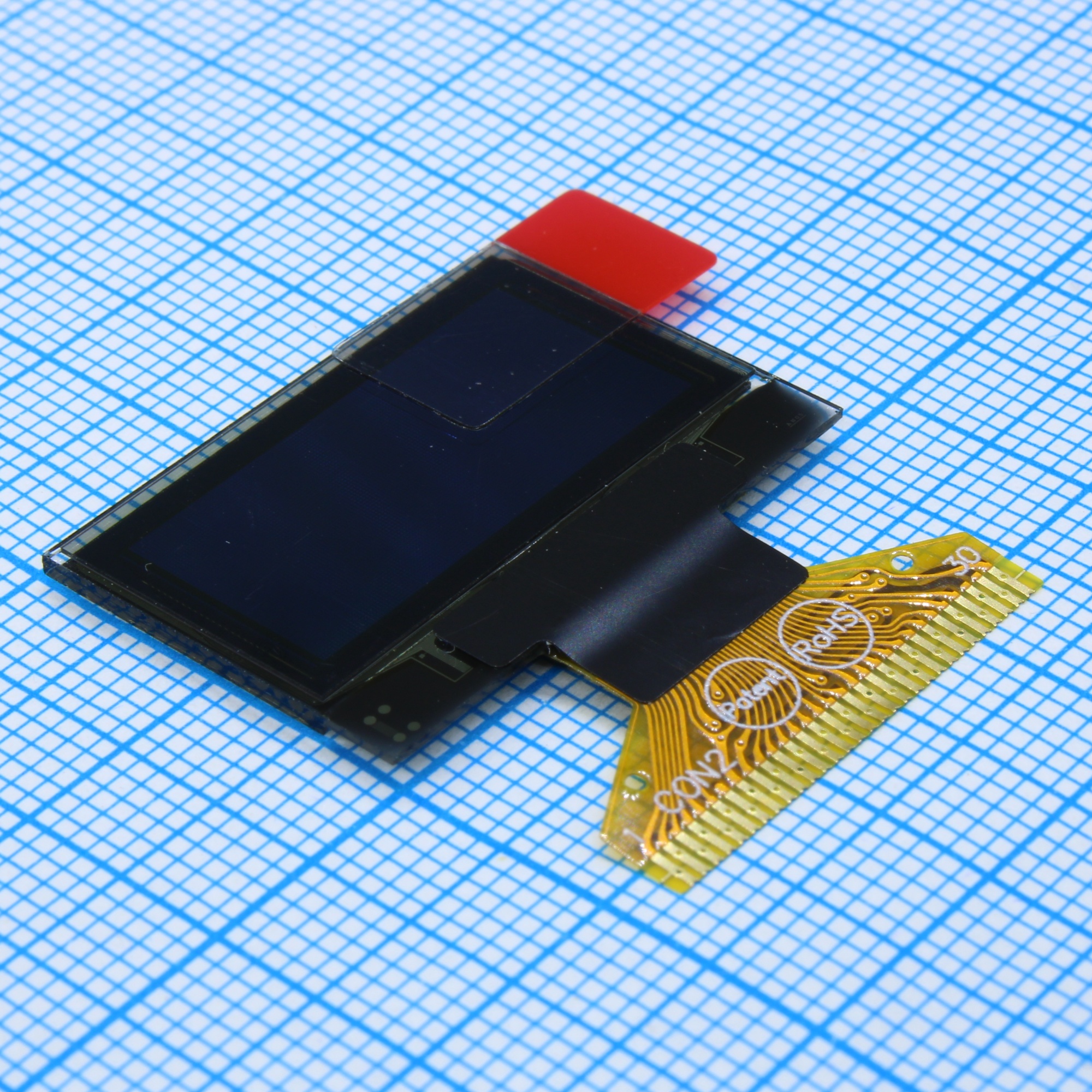 WEO012864DWPP3N00007 - OLED 0.96"графический, 128х64, COG, белый,  контроллер SSD1306BZ, VDD 3В, -40 ... -80 С