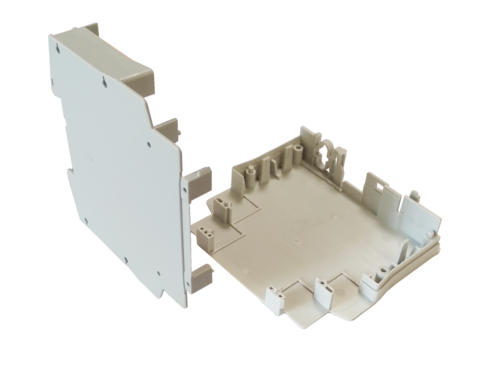 Боковая секция корпуса 01.004.5000.0 - Боковая секция корпуса для РЭА, габариты, Ш х В х Г (мм): 22,5 x 96,5 x 114 , пластик, цвет: серый, серия wiebox STANDARD