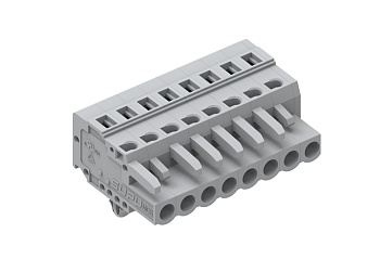 Розеточный разъем на кабель 450123/030 - Розеточный разъем, прямой, на кабель, шаг: 5.0 мм, 23 полюса, фиксация провода пружинная, исполнение: с якорными защелками в панель, 320V, 12A, цвет: серый Розеточный разъем на кабель 450123/030 - Розеточный разъем, прямой, на кабель, шаг: 5.0 мм, 23 полюса, фиксация провода пружинная, исполнение: с якорными защелками в панель, 320V, 12A, цвет: серый