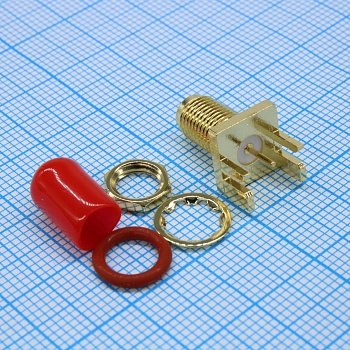 L-KLS1-SMA069 - Разъем высокочастотный SMA (розетка) угловой на плату (SMТ)