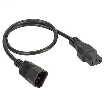 Кабель питания ДКС, IEC320 C13 - IEC320 C14, 1 м, сечение 3 х 1,5 мм R5CORD3410