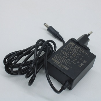 NGE18E09-P1J - AC-DC, 18Вт, сетевой адаптер, выход 9В/2А, вход 80...264В AC, 47...63 Гц, изоляция 4000B DC, 2xMOPP, 48x28*x55мм, -30...+70C, евровилка, выходной разъем 11мм, диам. 5.5х2.1мм