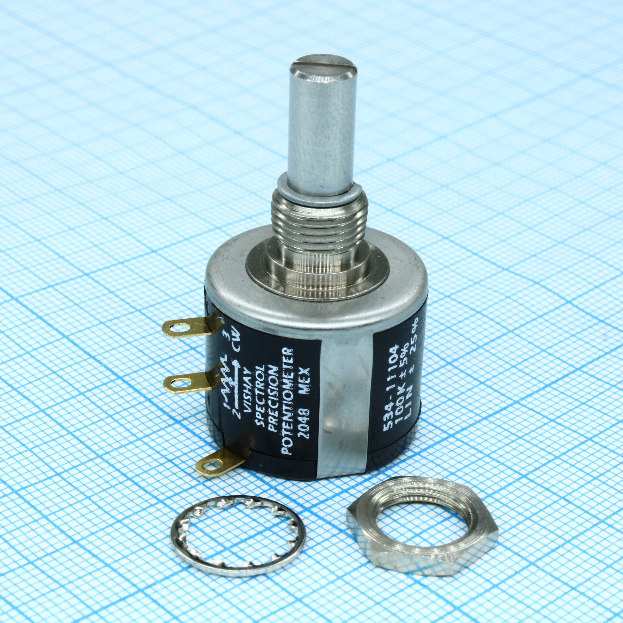 534B1104JC - Резистор проволочный линейный прецизионный многооборотный 100 кОм 2 Вт