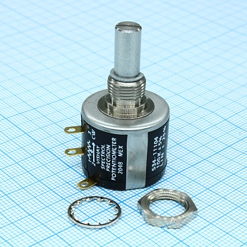 534B1104JC - Резистор проволочный линейный прецизионный многооборотный 100 кОм 2 Вт